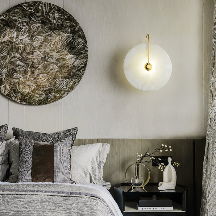 Alabaster LED Wall Sconce – A Touch of Elegance and Serenity in Illumination